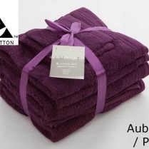 Aubergine / Purple 6 Piece 650gsm Egyptian Cotton Towel Bale