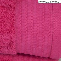 Pack of 2 Cerise Pink Egyptian Cotton 650gsm Towel Large Bath Sheet