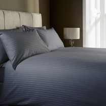 400 Thread Count Grey Slate Classic Stripe Duvet Covers