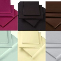 500 Thread Count Flat Sheet Sheet - Choice of 7 Colours