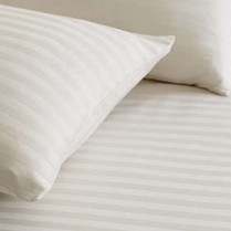 220 Thread Count Striped Pillowcases in CREAM
