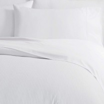 800 Thread Count White Boutique Stripe Duvet Covers