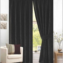 Las Vegas Burgundy Fully Lined Pencil Pleat Jacquard Ready Made Heavy Curtains 