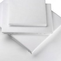 Egyption Cotton 200 Thread Count COT BED Duvet Cover Sets and Fitted Sheets White