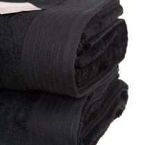 Pack of 2 Black Egyptian Cotton 650gsm Towel JUMBO Bath Sheet