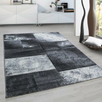 1710 MONTAGE HEAVY HAND CARVED RUG LARGE LIVING ROOM FLOOR CARPET BLACK GREY BLUE RED RUGS