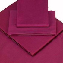 Percale Flat Sheets in AUBERGINE