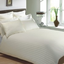 400 Thread Count Cream Classic Stripe Pillowcases
