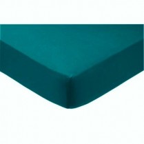 Percale Box Pleated Base Platform Valance Sheets in TEAL