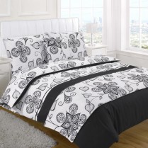 5pc Sedona Black Design Bed in a Bag Bedding DUVET QUILT COVER SET + CUSHION COVER + BED RUNNER