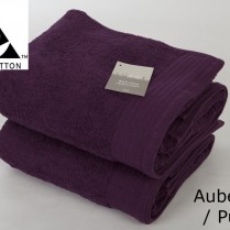 Pack of 2 Aubergine/ Purple Egyptian Cotton 650gsm Towel JUMBO Bath Sheet
